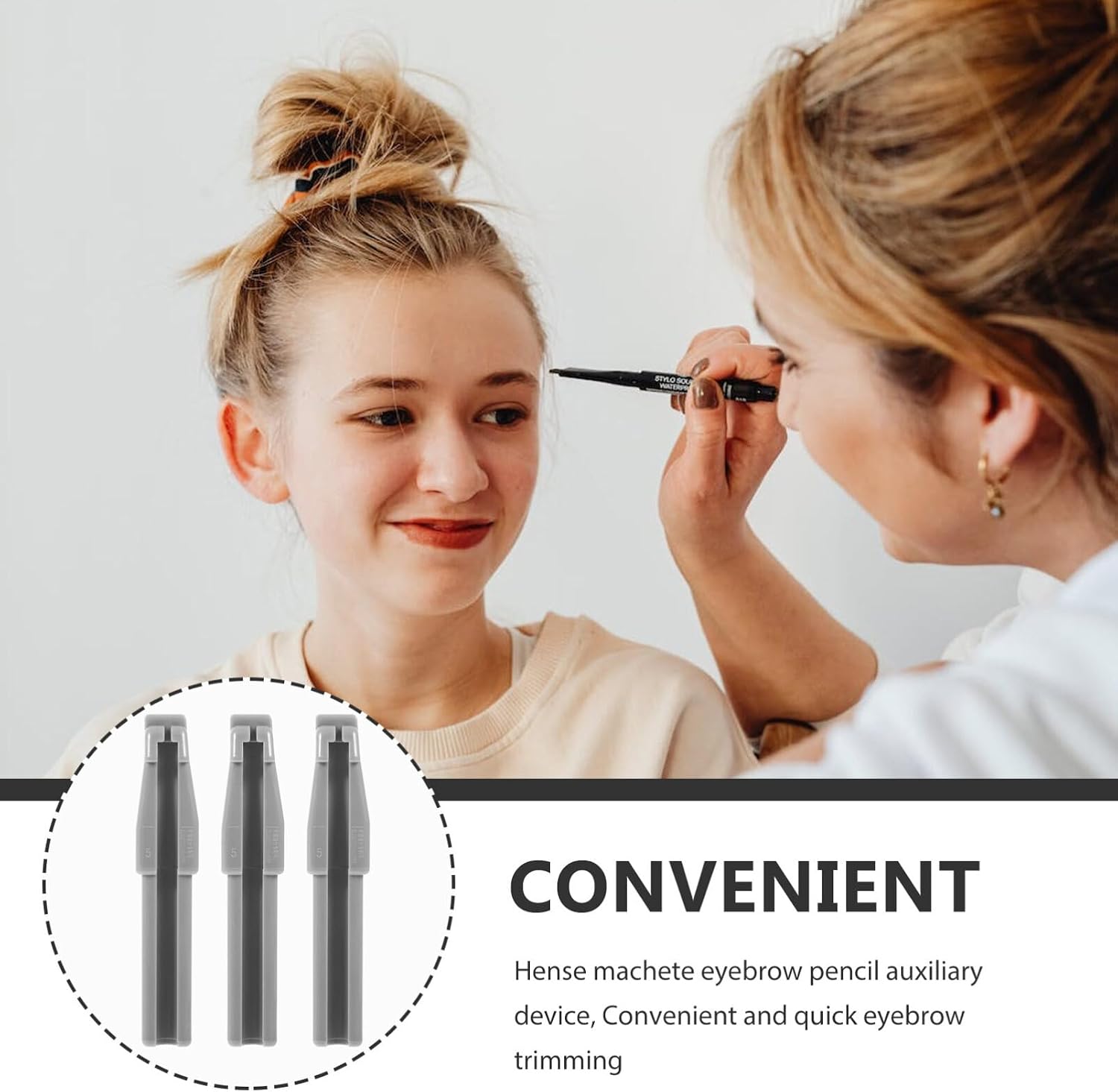 Ipetboom 3pcs Eyebrow Pencil Sharpeners Essential Makeup Supplies for Women Design for Easy Use Compact and Portable Eyeliner Sharpener Tools for Beginners and Professionals