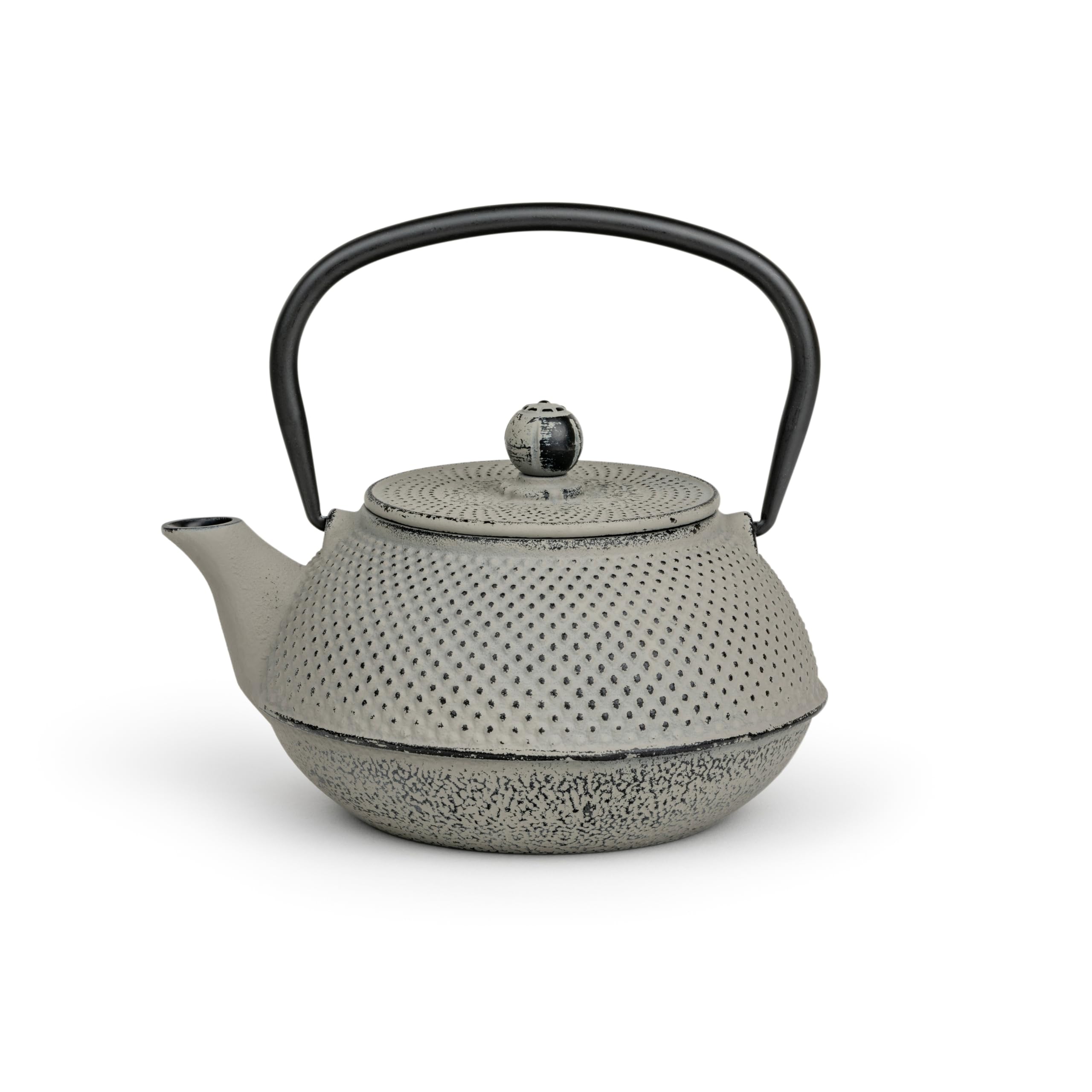 Bredemeijer Theiere Avec Infuseur Thé Japonaise Jang 0,8 Litres - Gris | Théière avec Infuseur en Fonte Isotherme, Intérieur Émaillé et Bec Anti-Goutte