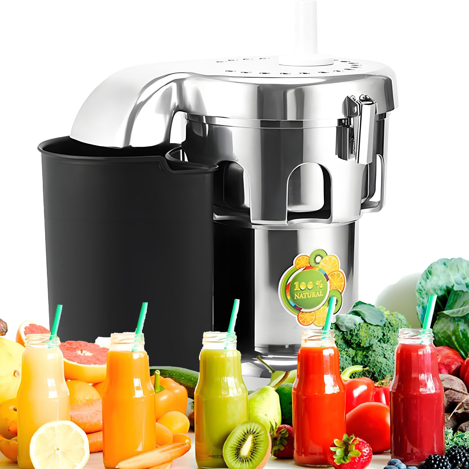 Electric Fruit E-xtractor Commercial Easy Juicer Juice E-xtractor Machine Stainless Steel Juice Maker Centrifugal Vegetables Blender 2800r min