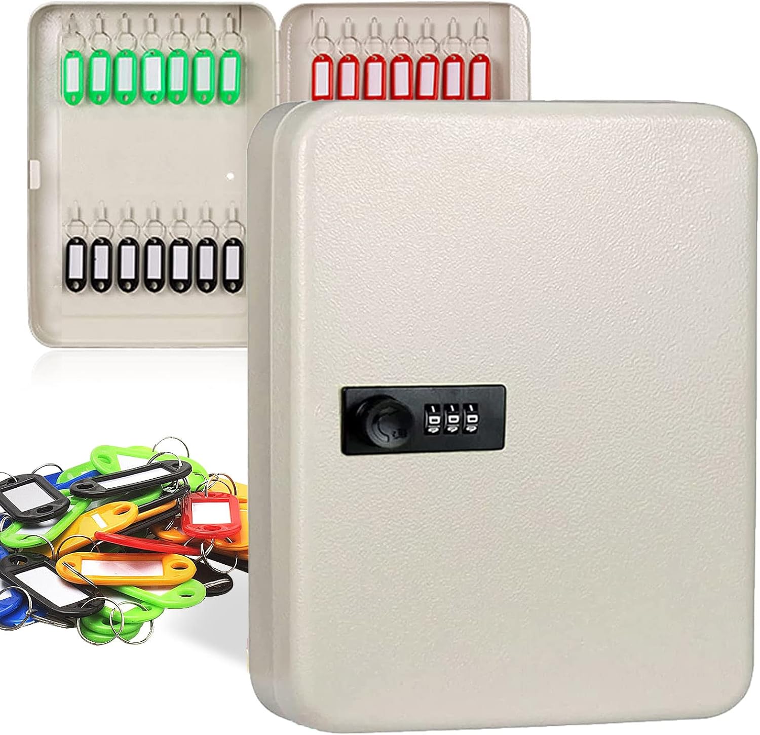 28 Key Safe Wall Mounted Outdoor Keysafe Lockbox, Digital