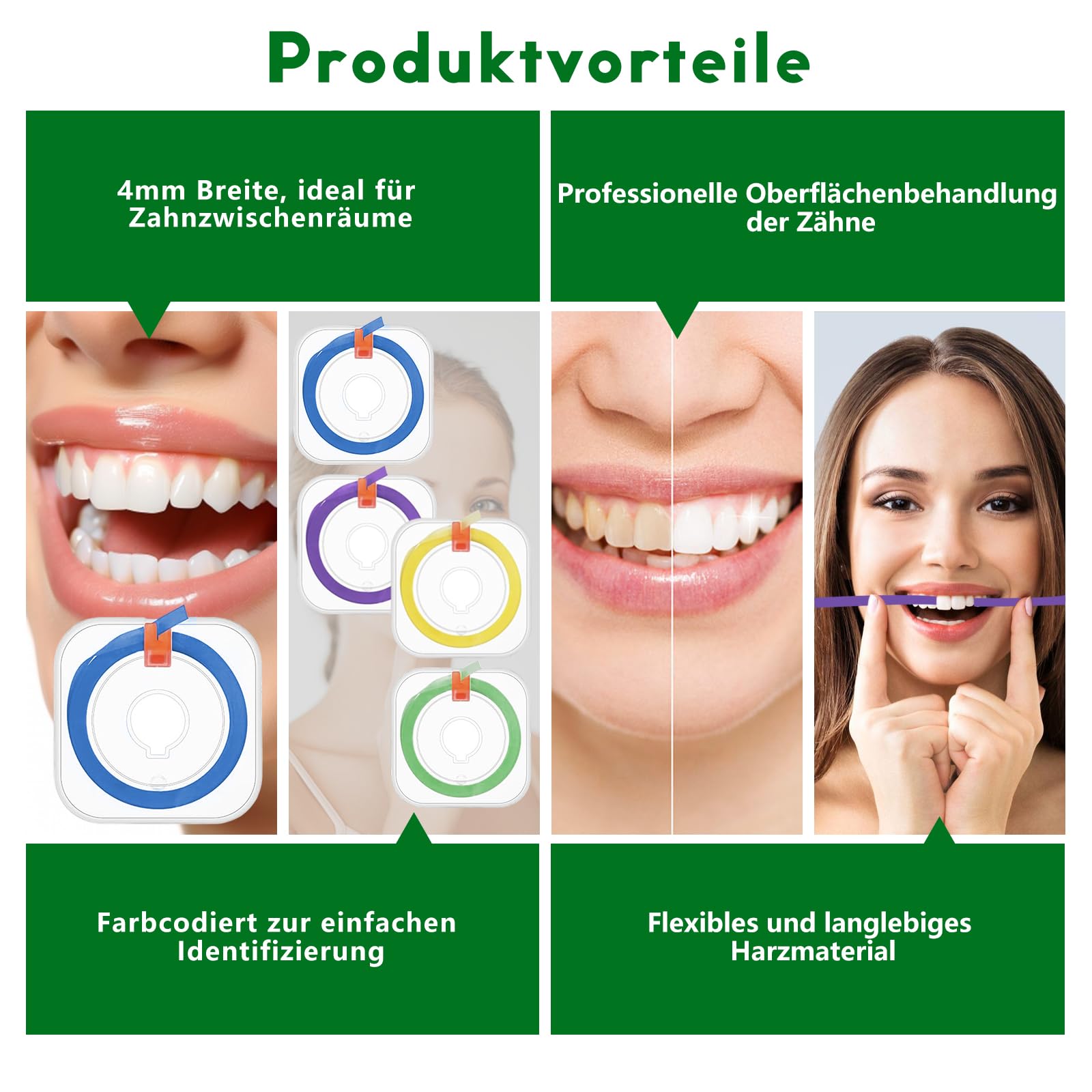 Set professionale carta vetrata dentata 4 volumi 4 mm x 6 m grossolano medio fine per lucidare denti e rimuovere scolorimento