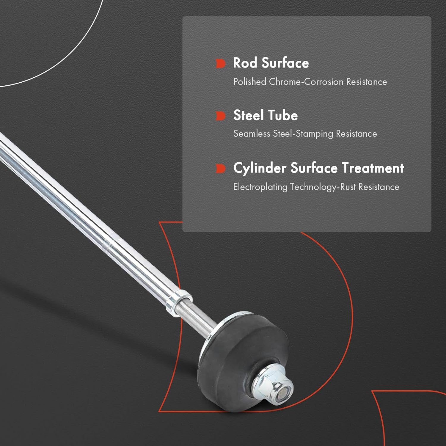 A-Premium Rear Pair (2) Shock Absorber Compatible with Honda Fit 2015/2017-2020, Driver and Passenger Side