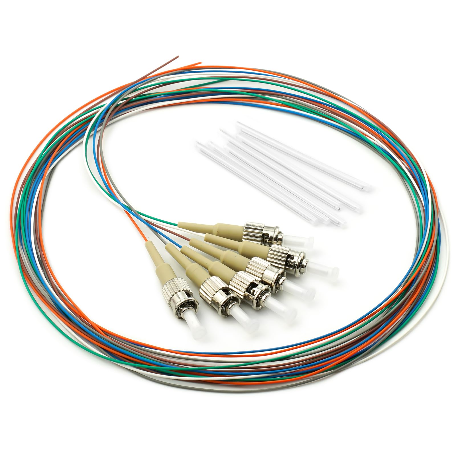 6 Strand Multimode OM1 62.5/125 STUPC Fiber Optic Pigtail Shrink