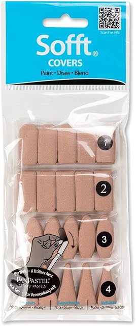 Sofft Tool 62100 Mixed Sponge Covers - Pack of 40 for PanPastel Artist Painting Pastels