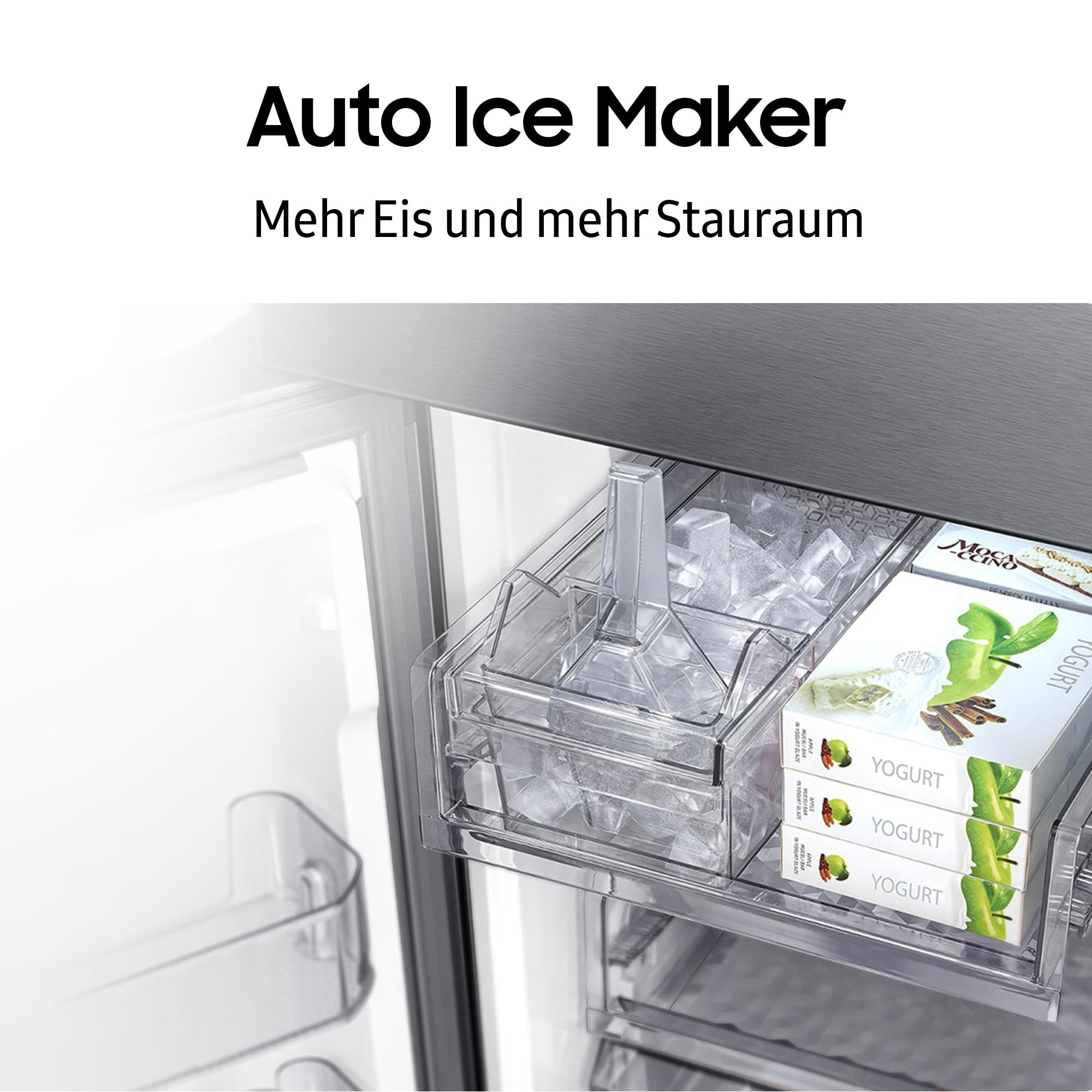 Samsung French-Door-Kühlschrank mit Gefrierfach, 178 cm, 649 l, AI Energy Mode (SmartThings), Auto Ice Maker, No Frost+, Edelstahl-Look, RF59C701ES9/EG