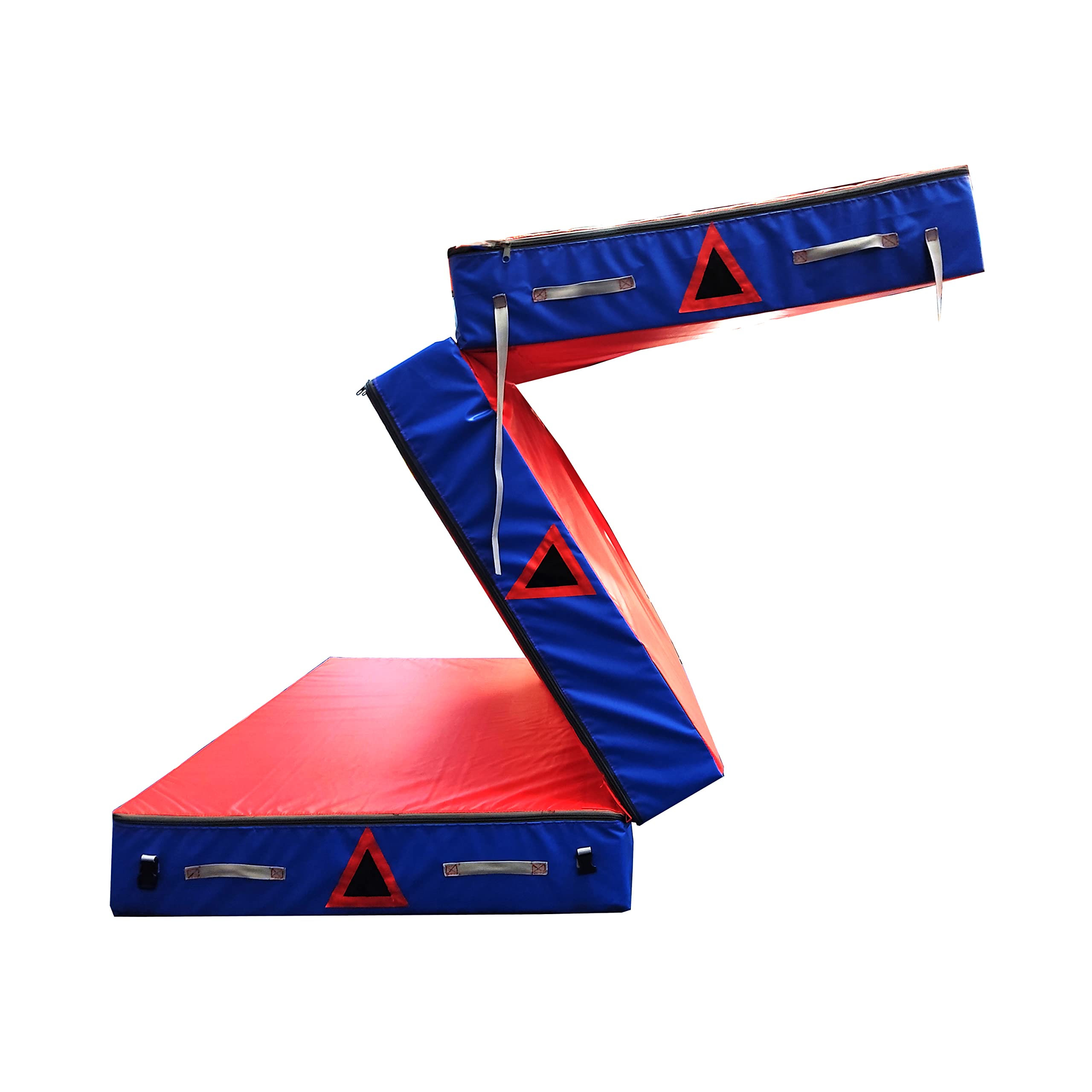 Gymnastics Exercise Mat folded connected pieces with Carrying Handles
