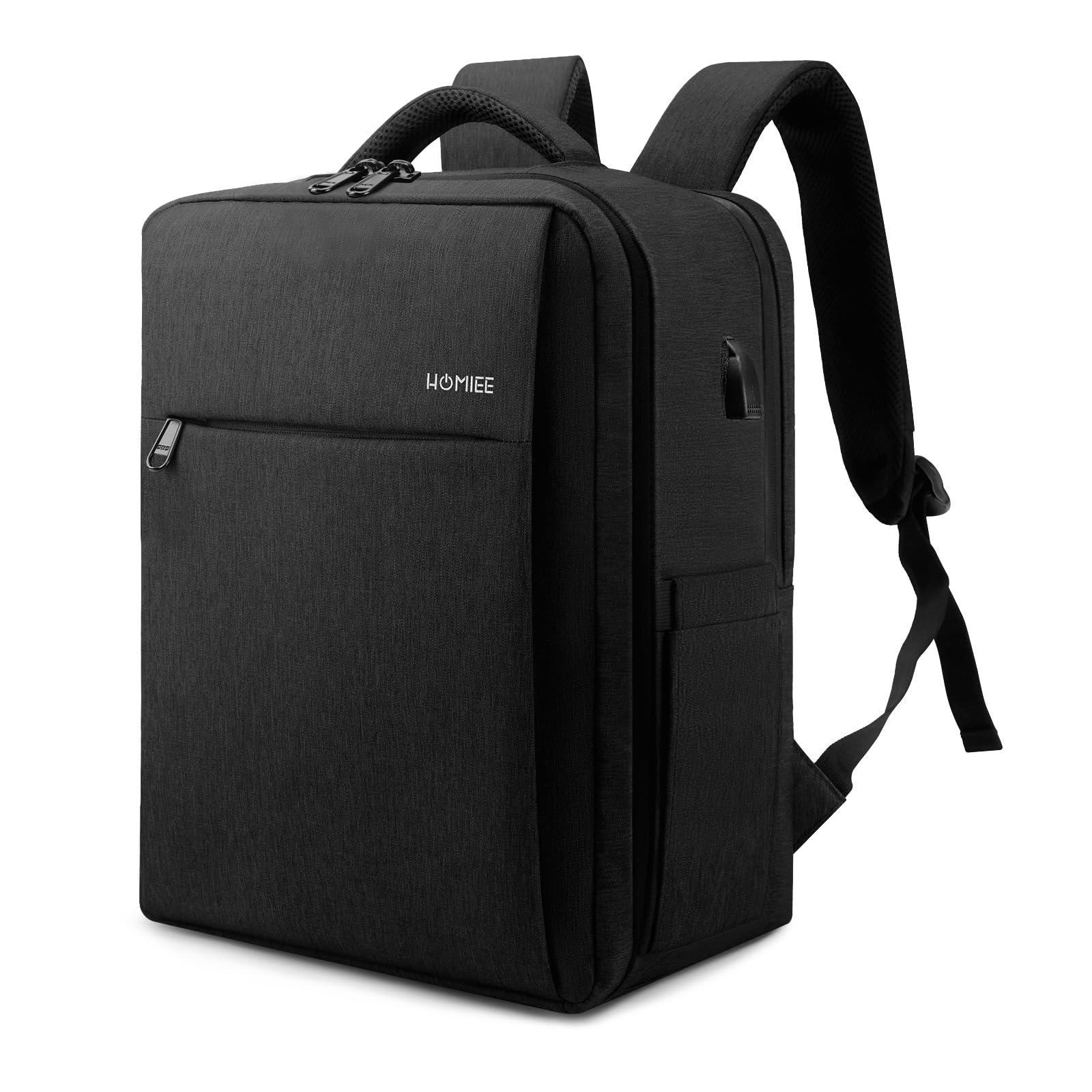 HOMIEE Zaino PC Portatili, Zaino Antifurto Impermeabile Con porta USB, Zaino per Computer Affari da 15.6 Pollici Notebook, Zaino Lavoro Uomo Donna per Casual Scuola Viaggio