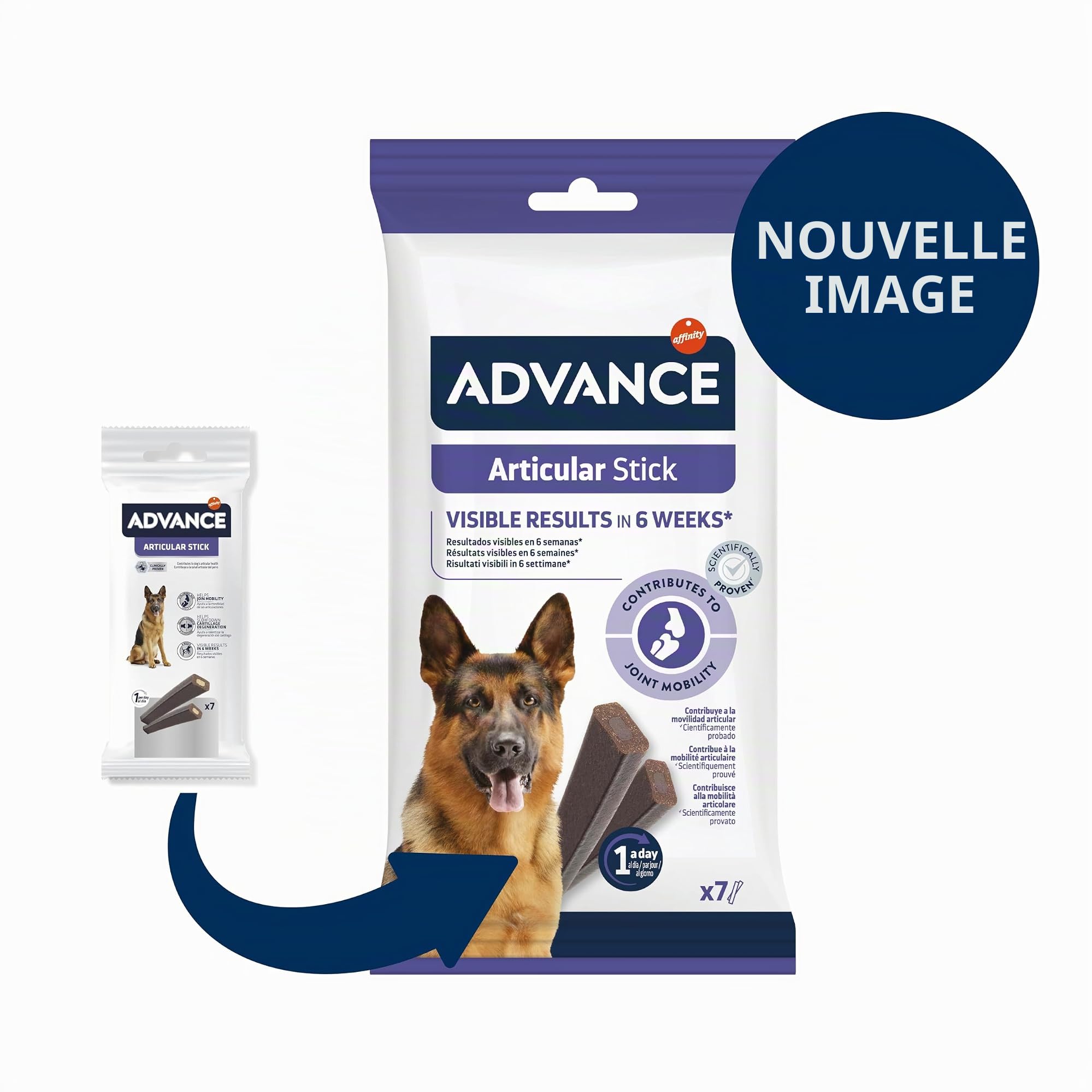 ADVANCE Snacks - Articular Stick pour Chien - Pack 14 x 155gr - Total 2170gr