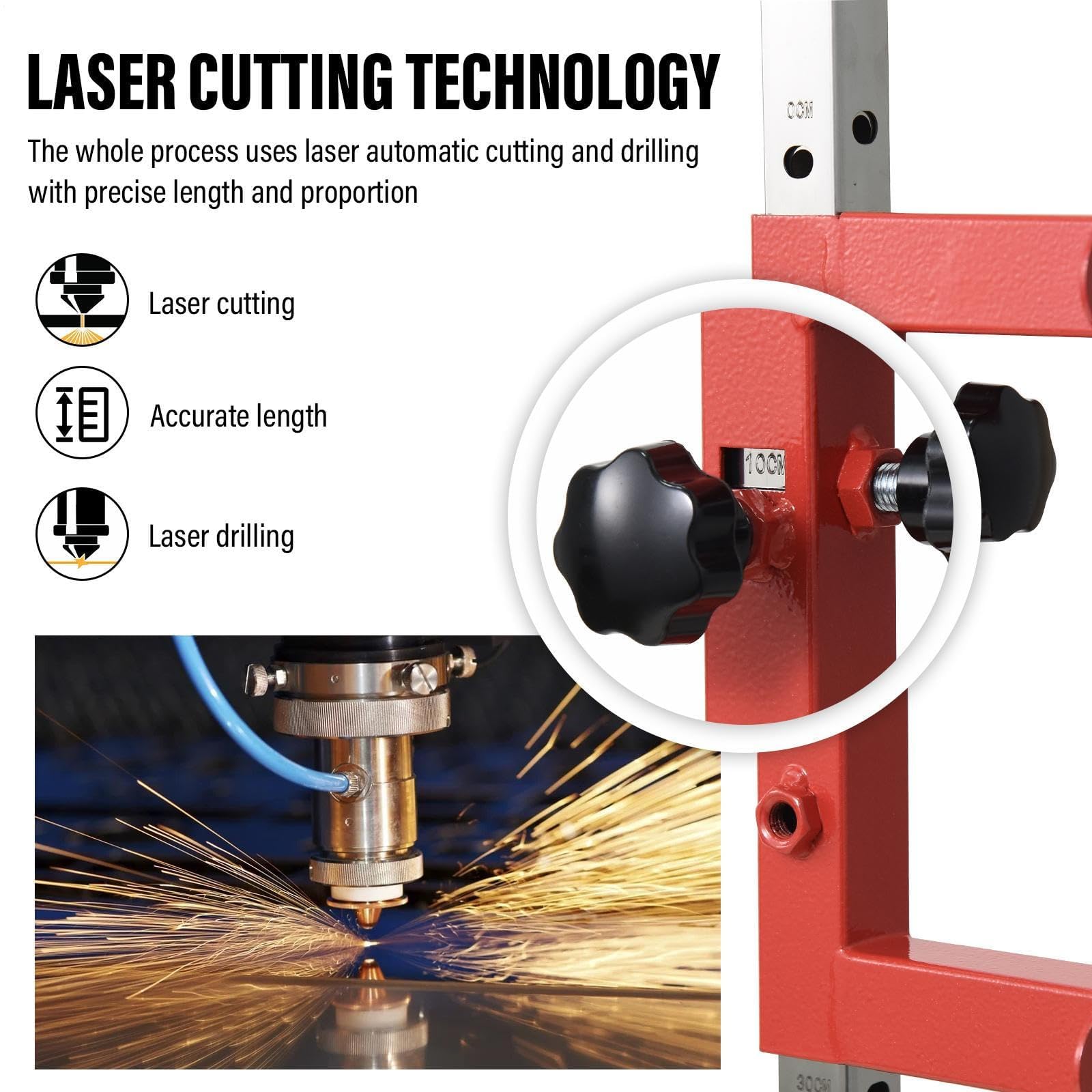 Mothdust Wand Vertikalsprung Messwerkzeug Verstellbare Hohe Tester