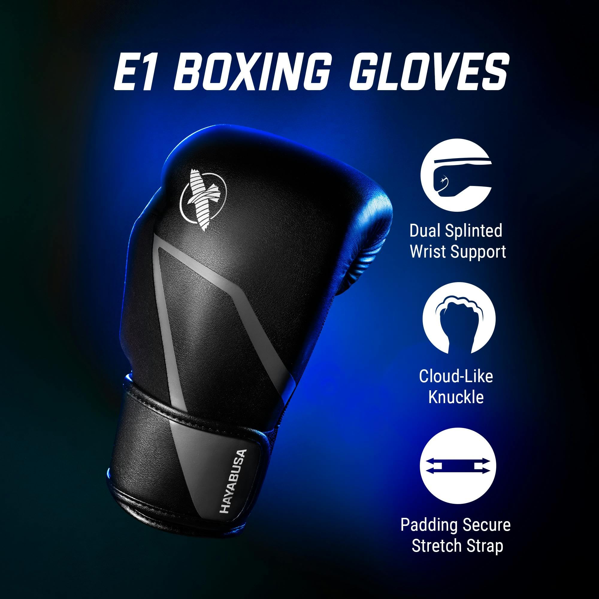 Hayabusa Guanti da boxe E1 per uomo e donna