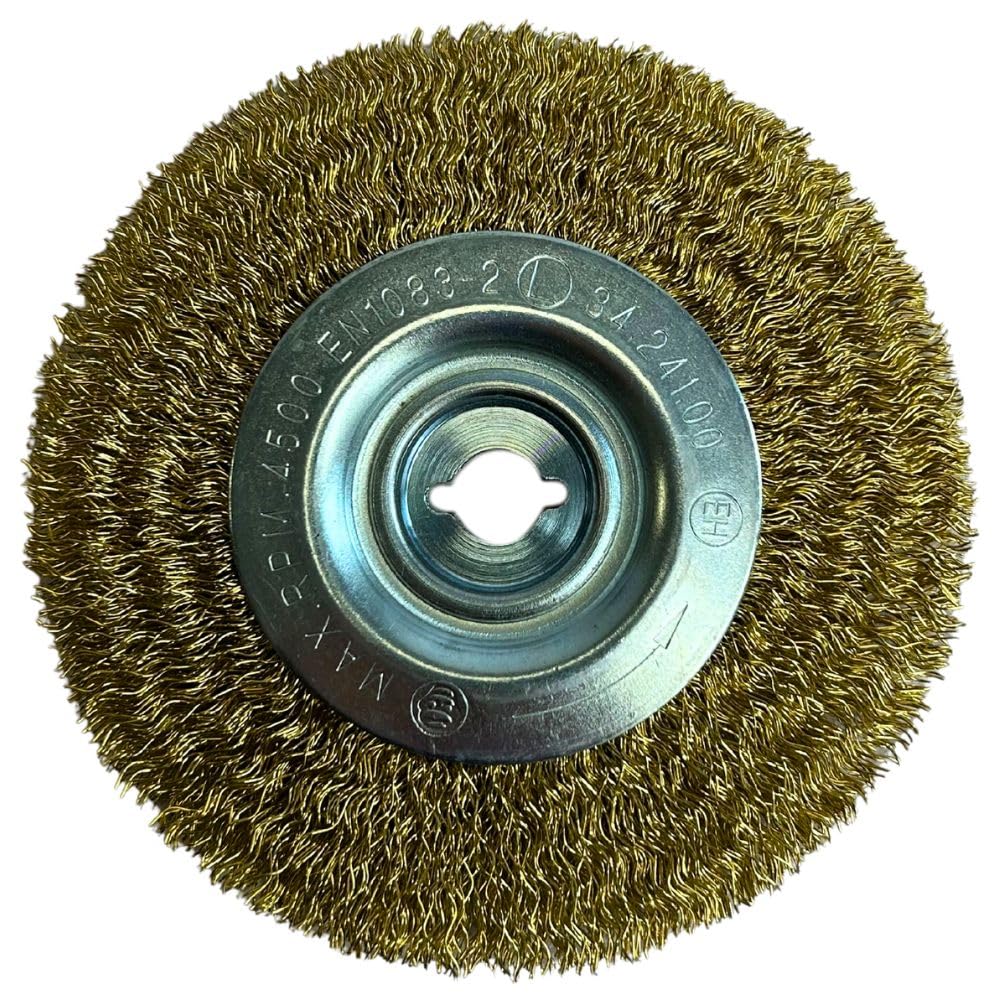 Lazy-Weeder Electric Weed Sweeper Brush Replacement Parts - Battery, Charger And Nylon/Wire Brush Gardening Tools Weeding Tool For Block Paving, Driveway And More (Wire Brush Only)