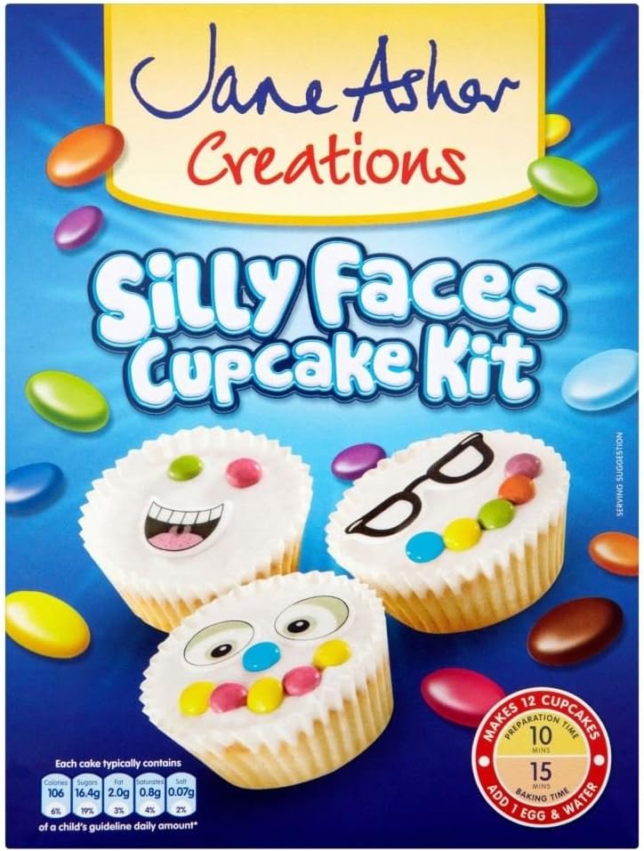 Jane Asher Creations Silly Faces Cupcake Kit (239g)
