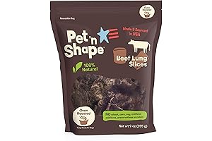 Pet 'n Shape Beef Lung Dog Treats - Wholesome American Made Dog Training Treats