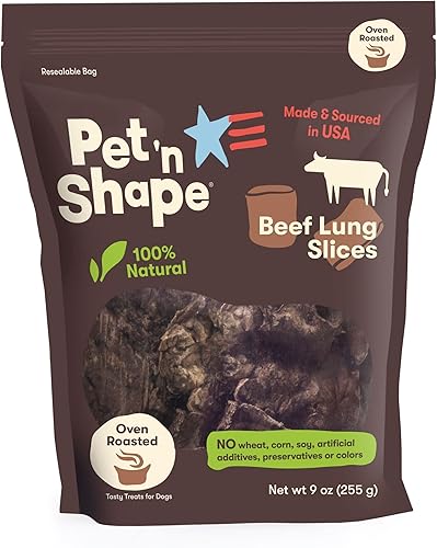 Pet 'n Shape - Premios de carne de res para perro, hecho en los Estados Unidos, premios saludables y naturales