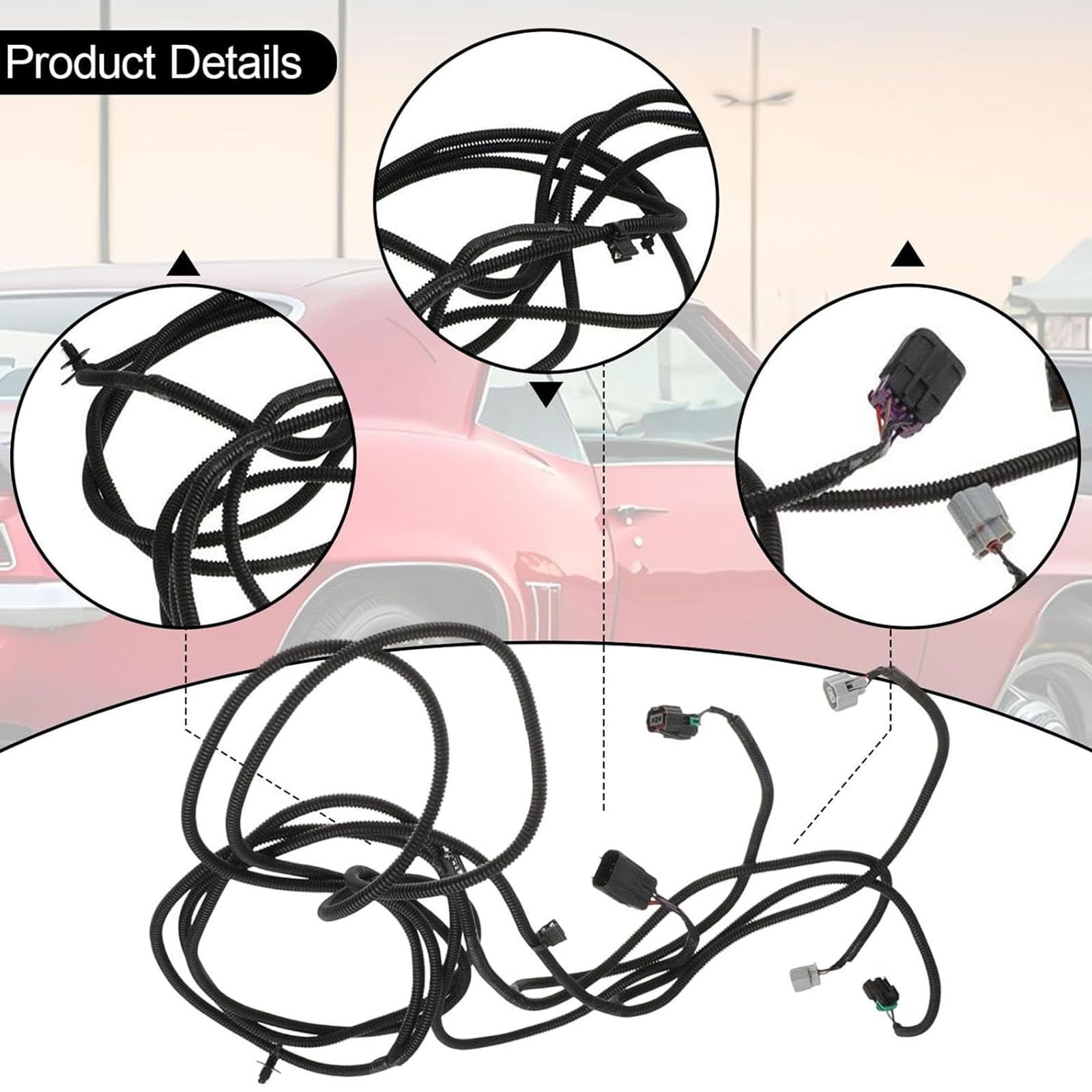 Arnés de lámpara antiniebla para 2010-2013 92243262 645-536 Conjunto de cableado de luz de repuesto Accesorios para automóviles Conjunto de cableado de luz de repuesto de lámpara Accesorios para Fácil