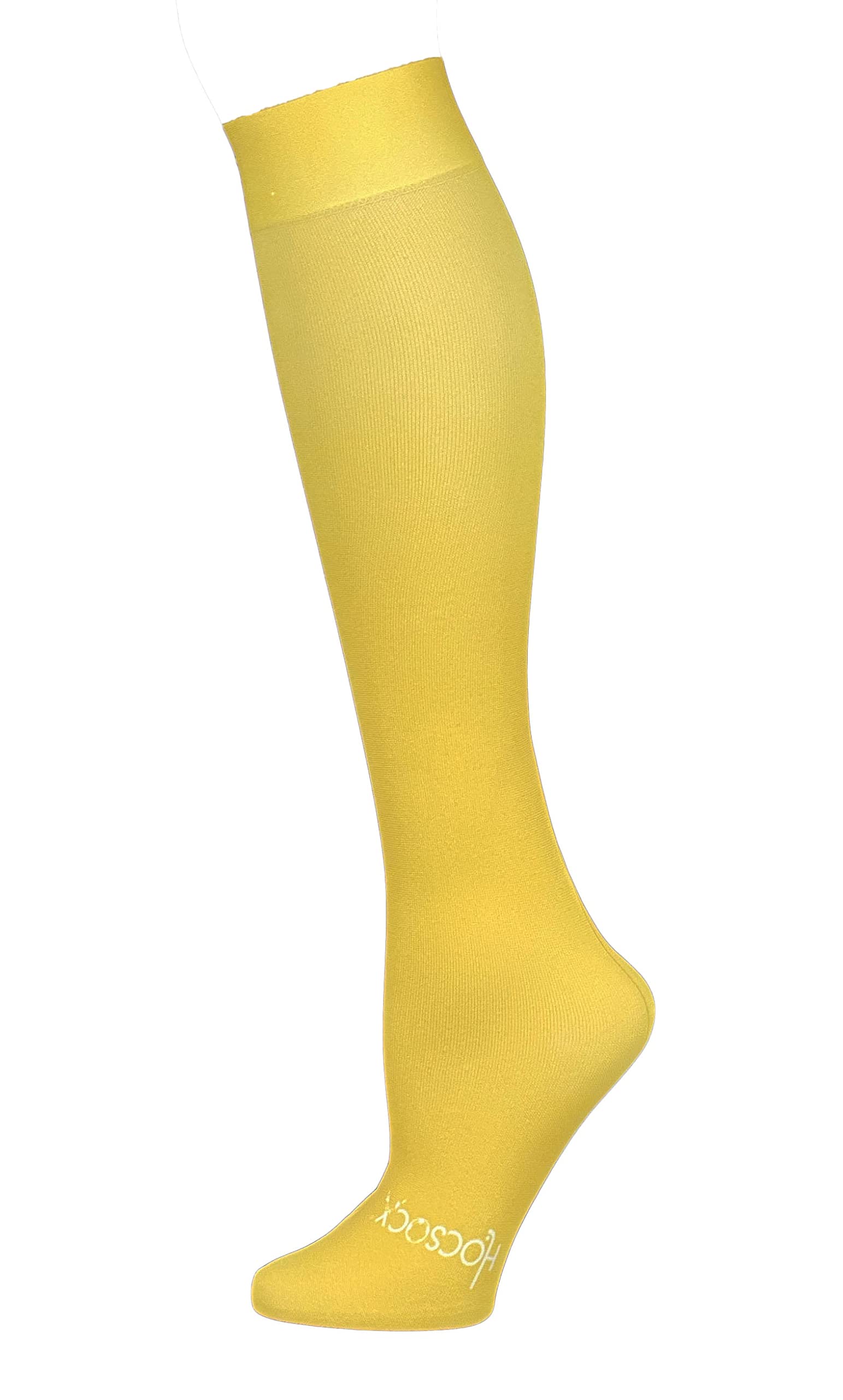 HocsocxUnisex Shin Guard Under Socks -Rash Guards-Hockey/Football/Ice Hockey/Skiing/Skating-Moisture Wicking, Athletic Sport Socks Liners (Fields of Gold, Large)
