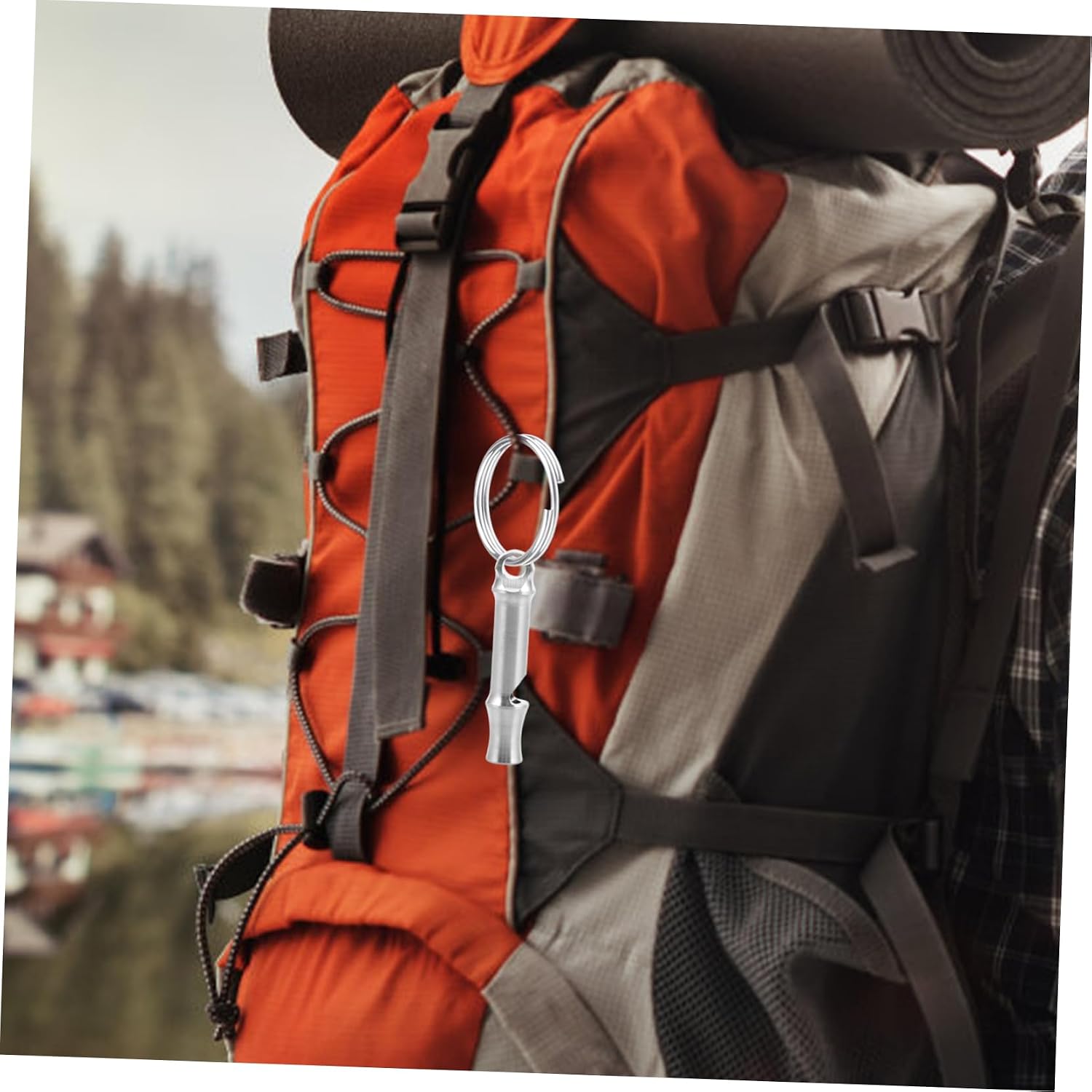 Emergency Whistle High-Frequency Loud Survival Signal Whistle for Outdoor Activities Safety Hiking Camping Portable Pendant