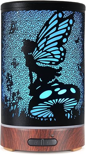 Difusor de aceite esencial, difusor ultrasónico para aceite esencial, humidificador de niebla fría, difusor de aromaterapia con 7 modos de cambio de