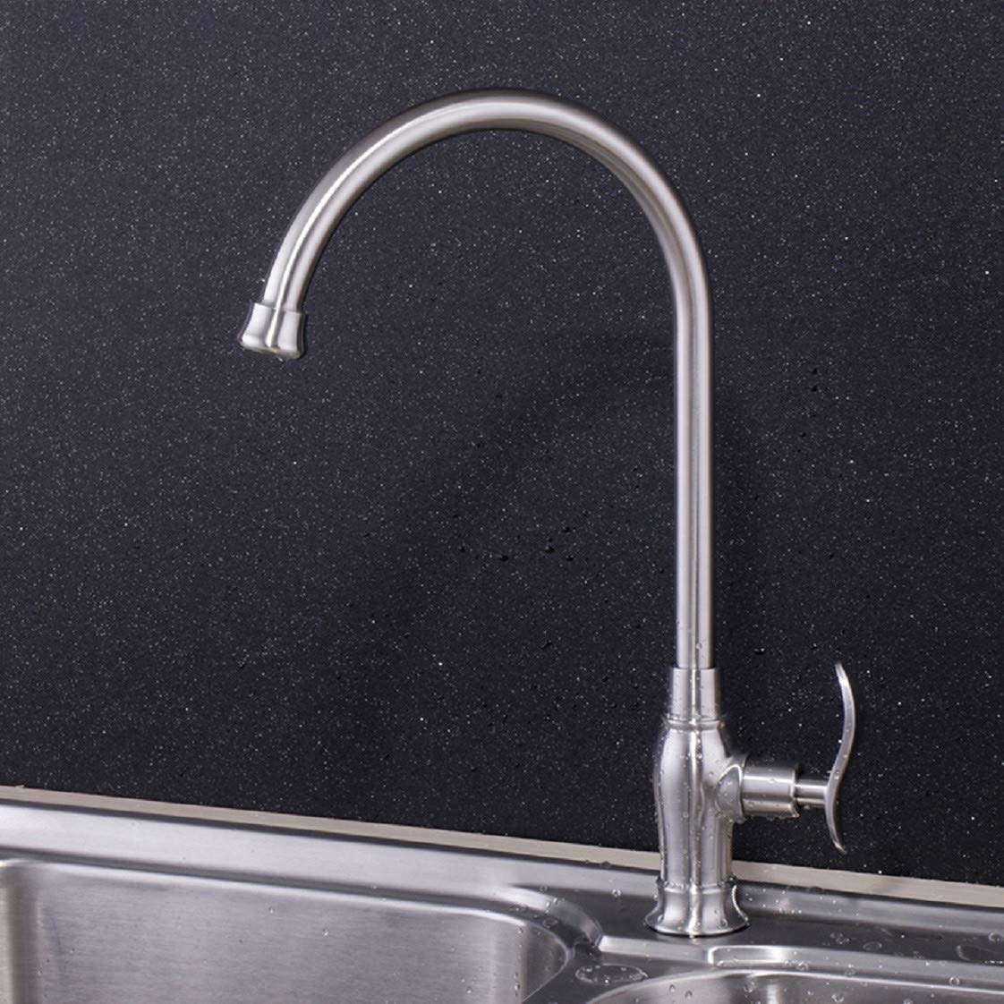 ZYCHSJXA Kitchen Tap Single Cold Water Dishwasher Universal Rotation Taps Sink Mixer Basin