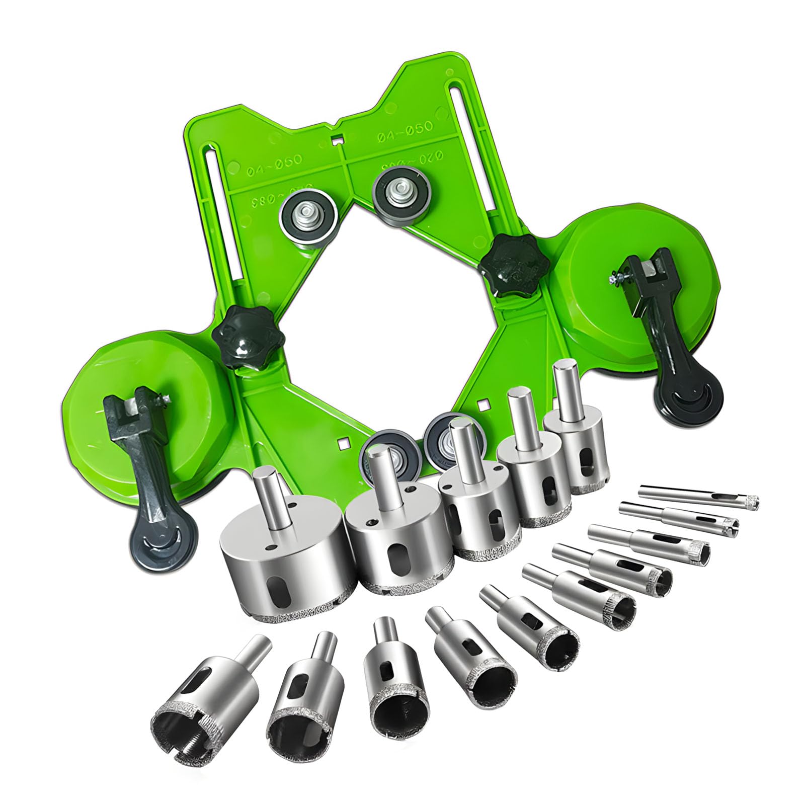 Zepfjhe 15Pcs Suction Base Drill Set For Stable Glass Ceramic Drilling Suction Cup
