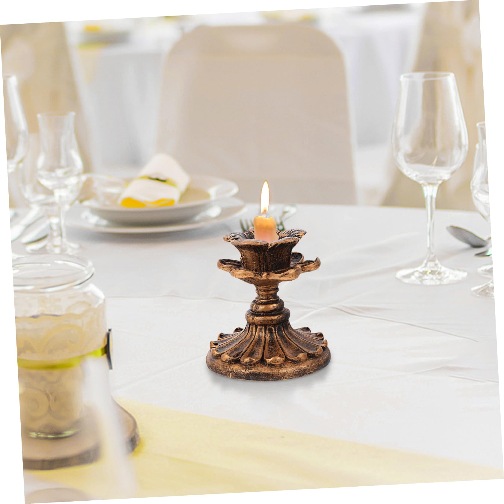 Amazon.co.jp: HEALLILY アンティークキャンドルホルダーセット