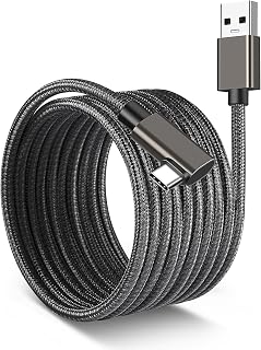 Akkerds L字型 Linkケーブル USB-C インターフェース 3m長 PD60W/3A 対応急速充電 USB3.0 5Gbps 伝送速度 各種 Type-C インターフェース対応 VRイヤホン【ビデオ出力非対応】