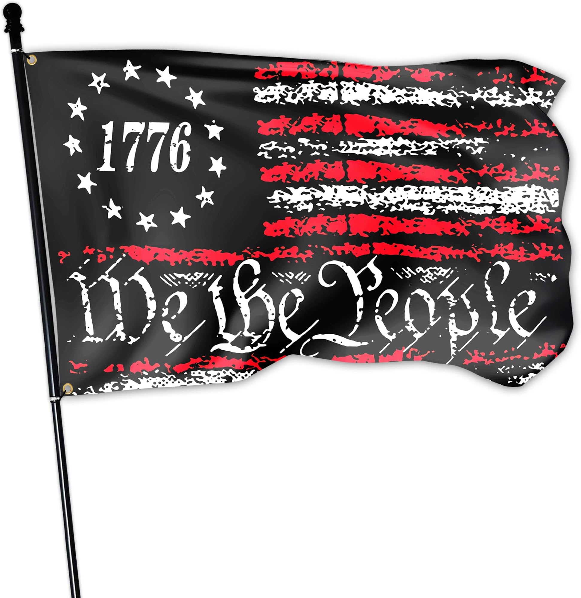 Amazon.com : We The People Flag 3x5 Outdoor Double Sided 1776 American ...