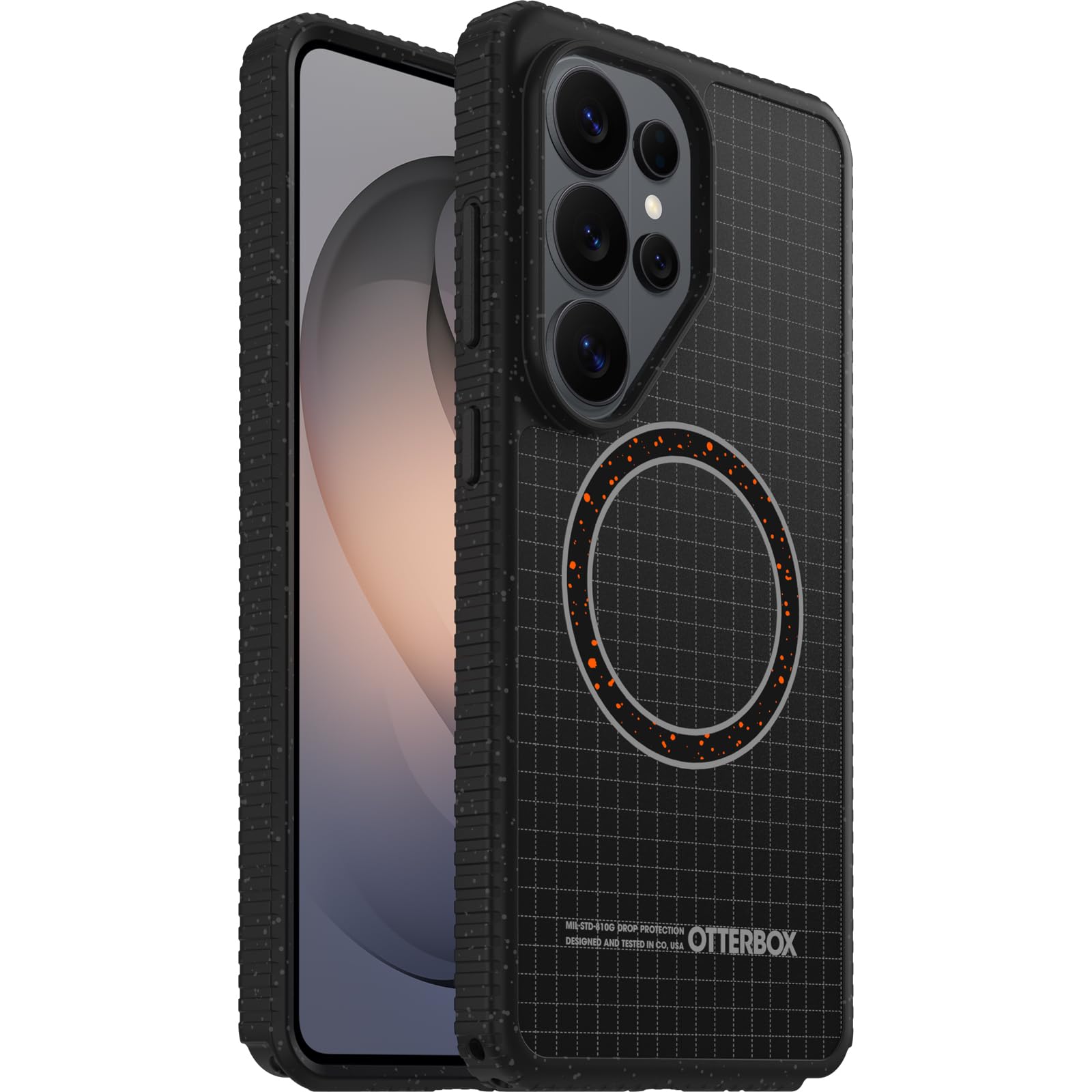 OtterBox Sole Series Hülle mit Magneten für Samsung Galaxy S26 Ultra, stoßfest, sturzsicher, schützende Hülle, 5X getestet nach Militärstandard, Schwarz