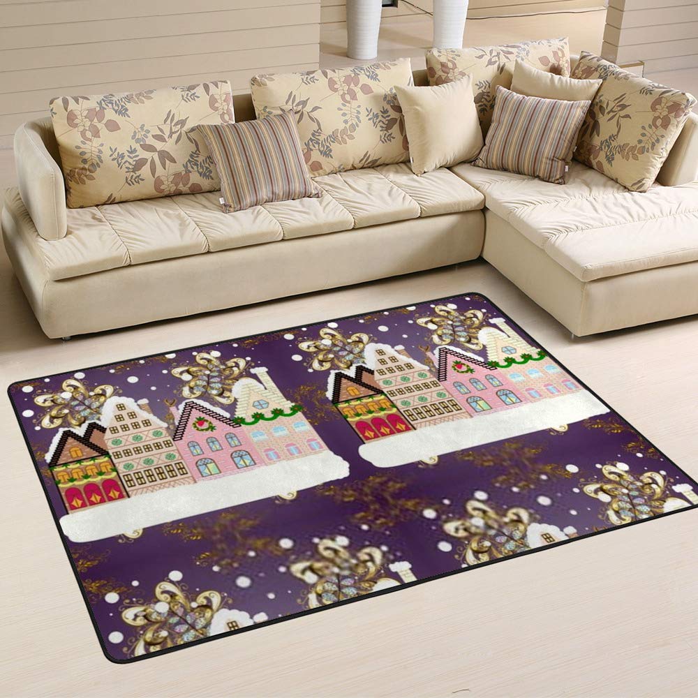 Tapis de Noël violet grand format Ruchen pour protéger le sol du sapin