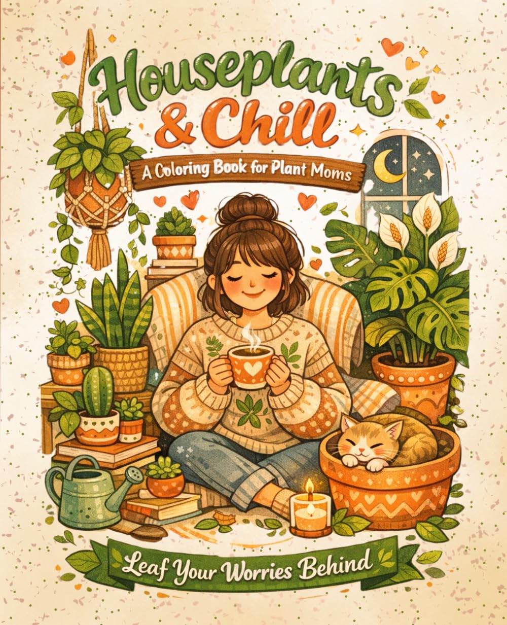 Houseplants & Chill: A Coloring Book for Plant Moms