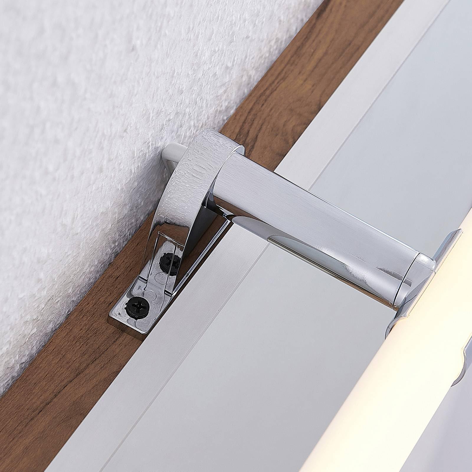 Lindby LED Lámpara de pared Naili (Moderno) en Plateado hecho Plástico e.o. para Cuarto baño (1 llama, lámparas, aplique