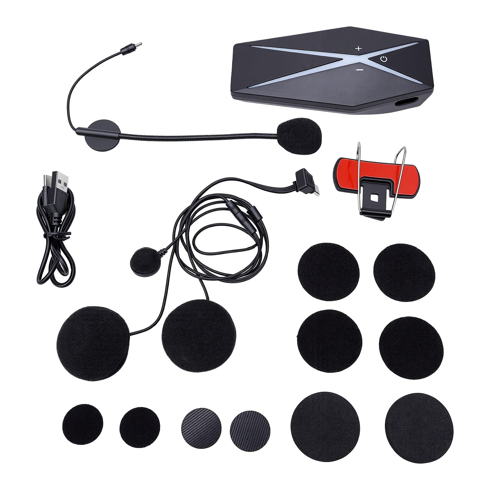 Sxhlseller Oreillette Bluetooth Moto, 1000m, Ip67