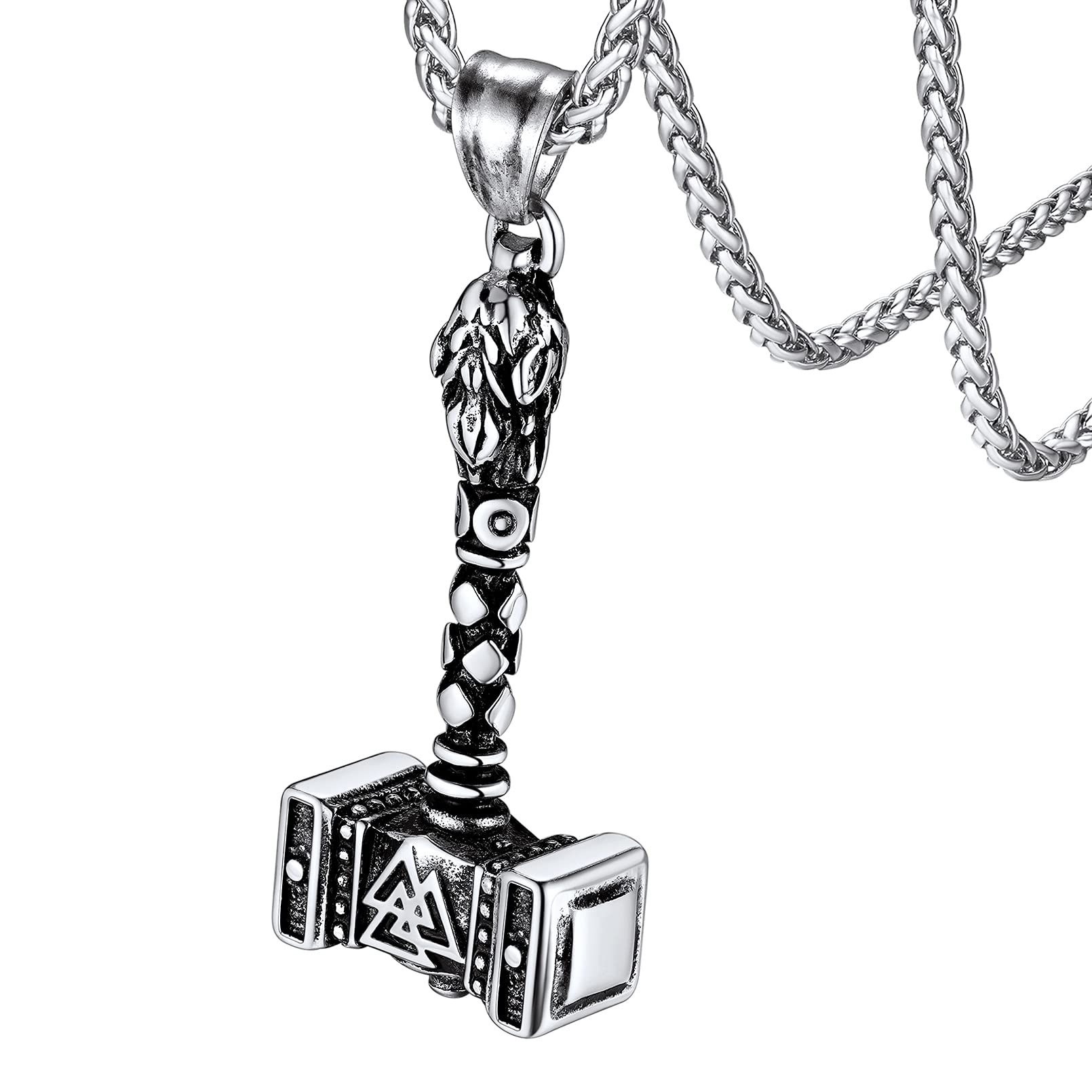 Buy FaithHeartViking Thor's Hammer Talisman Necklace for Men, Vintage