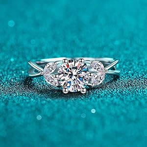 ◆HYERES LOR◆ Essence Silver (W) Moissanite Full Pave Slim Amazon.com: Lieson Women Wedding Rings, Women 925 Sterling