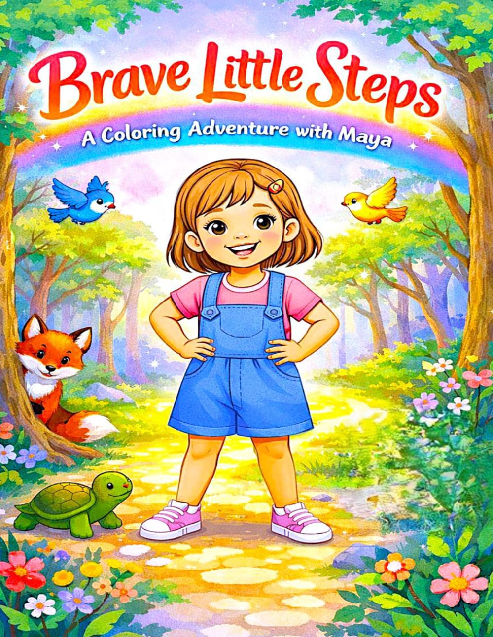 Brave Little Steps: A Coloring Adventure With Maya