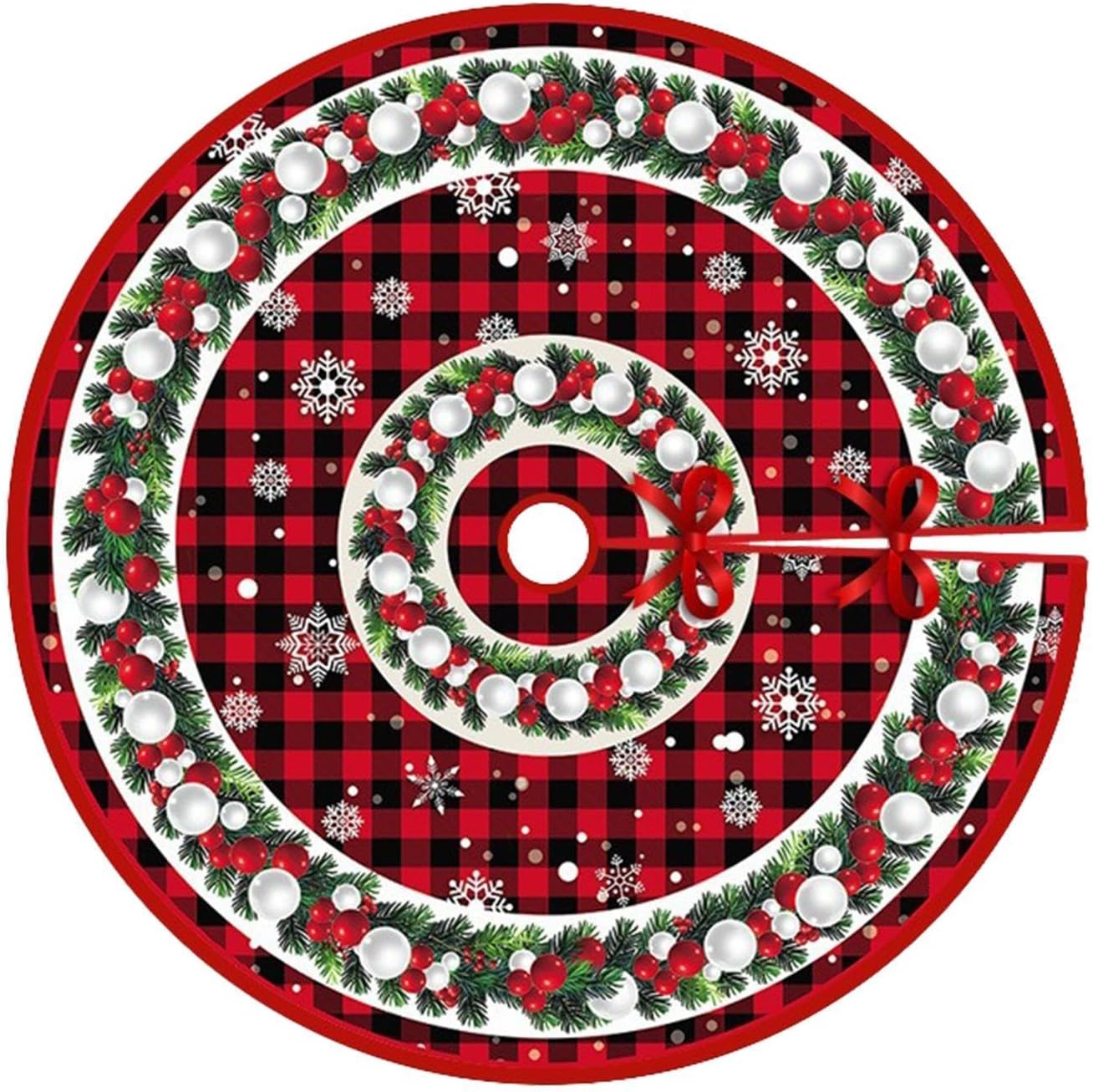 Christmas Tree Skirt, Round Christmas Tree Skirt, Christmas Tree