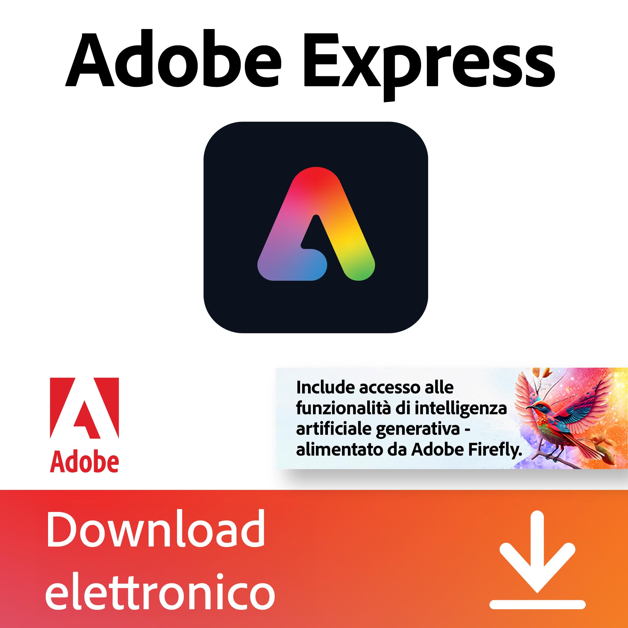 Adobe Express Premium | 1 Anno | Premium | PC/Mac/Mobile | Download Digitale
