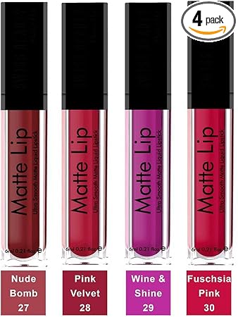 Ovking Liquid Matte Lipstick (Pack of 4)