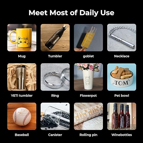 Miniatura 4 de xTool RA2 Pro Rotatorio láser 4 en 1 para xTool D1 D1 Pro y la mayoría de los grabadores láser mandíbula giratoria eje Y módulo de grabado de