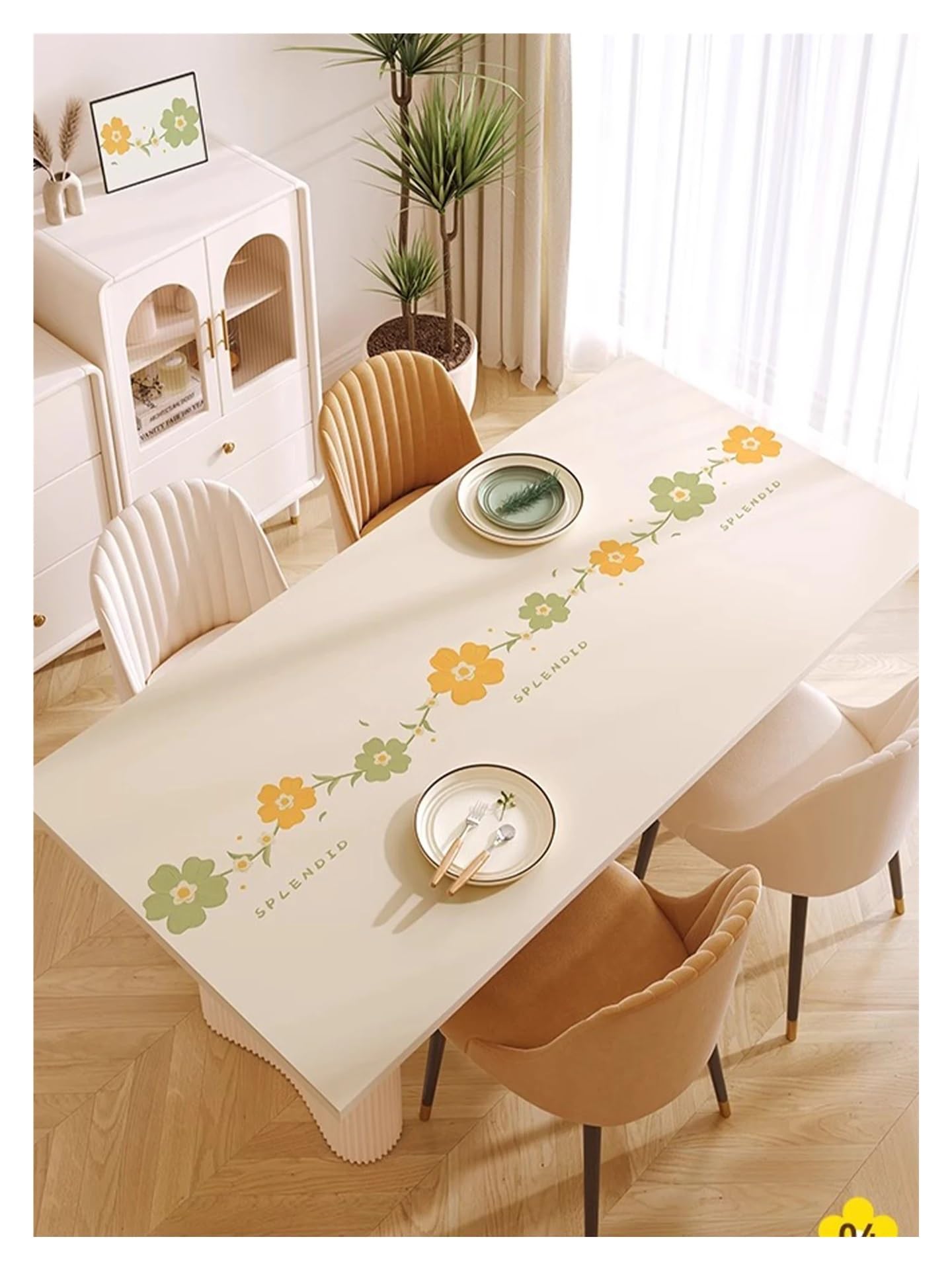 Tovaglia da pranzo con tappetino da scrivania in pelle, sottomano non lavabile impermeabile e resistente all'olio for tavolo da tè e scrivania(Color 8,90 x 160 cm)