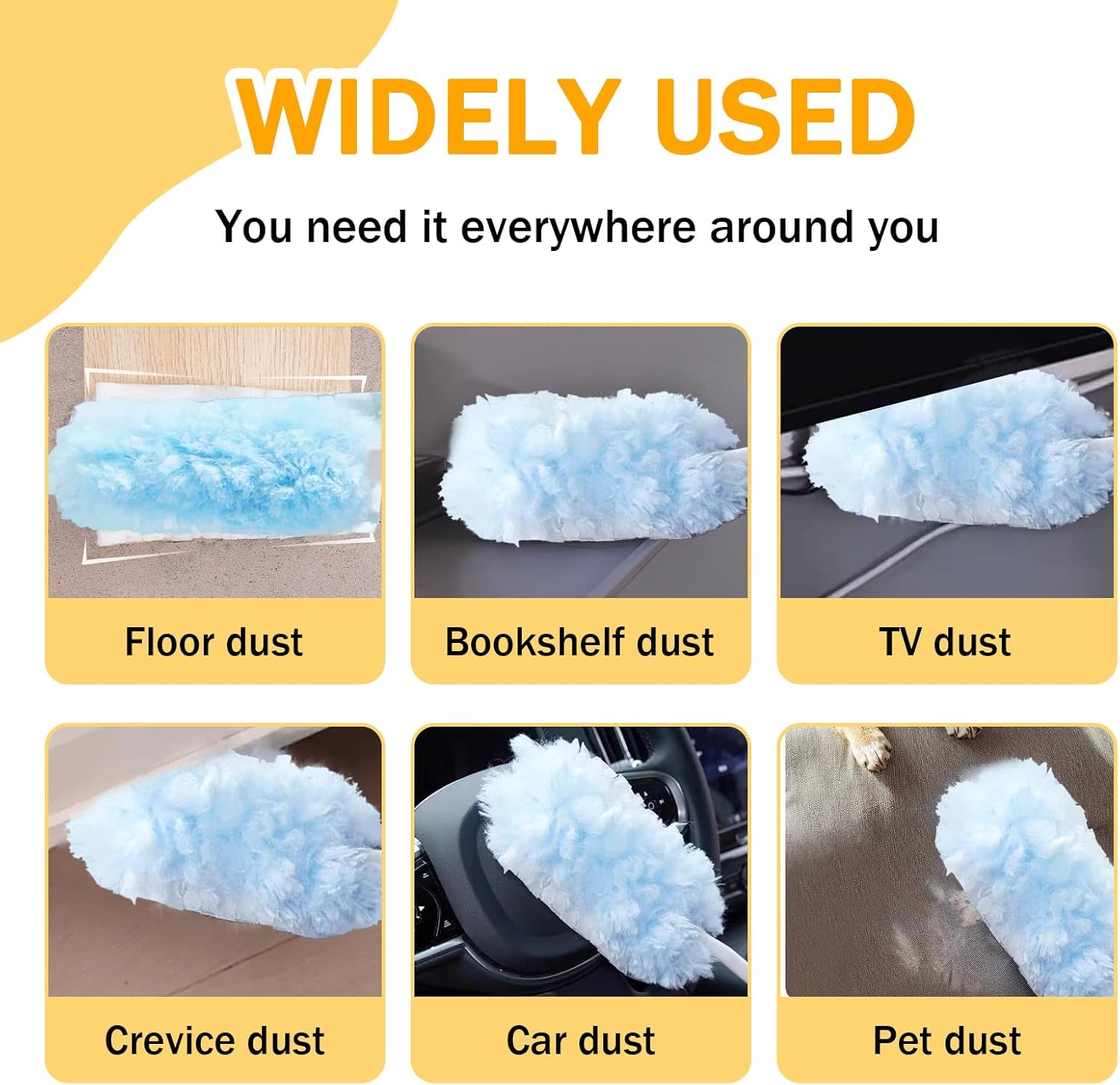 360° Duster Refill for Swiffer Duster, Heavy Duty Refills Disposable