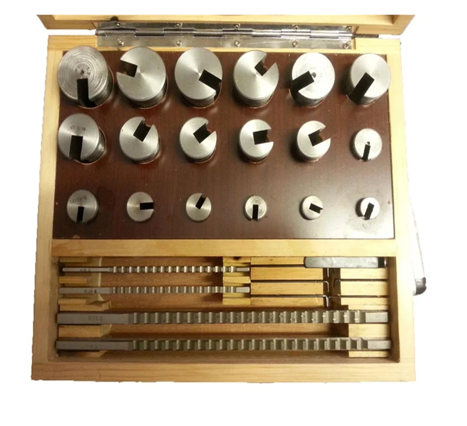 Juego de brochas de ranura de chaveta HSS de acero de alta velocidad métrico con casquillo guía for máquina herramienta de corte CNC para trabajos mecánicos