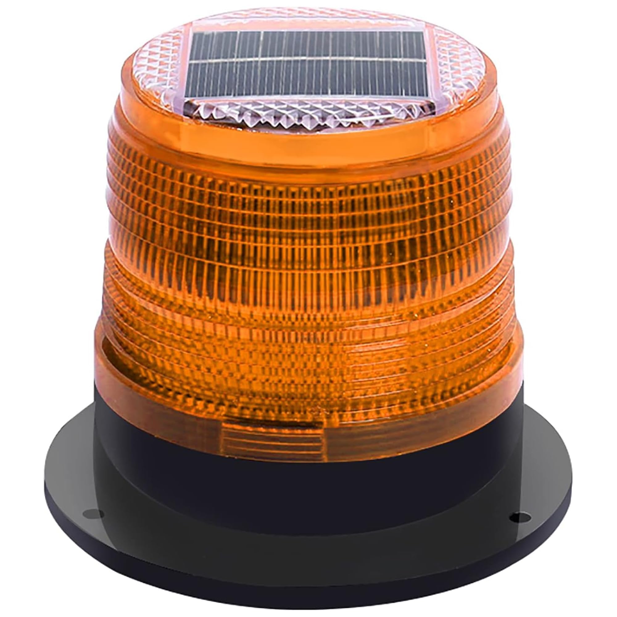Solar Strobe Warning Light,Traffic Light Solar Powered Magnetic Lamp Waterproof Strong Magnetic Base, LED Flash Lights for Construction,Traffic,Factory,Safety Sign (Yellow)