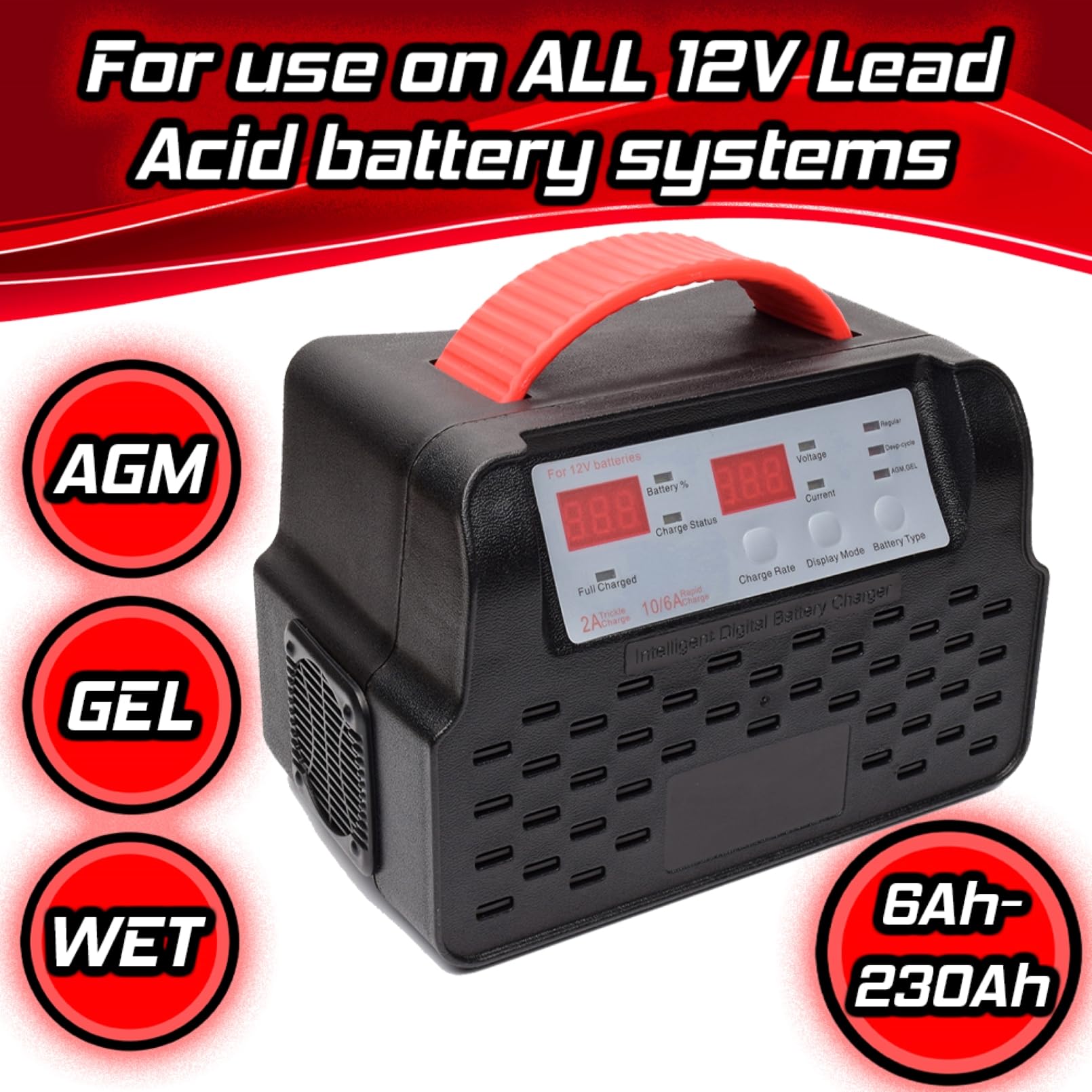15.1 Volt 35 Amp 600 Watt AC-to-DC Single Output Battery Charger