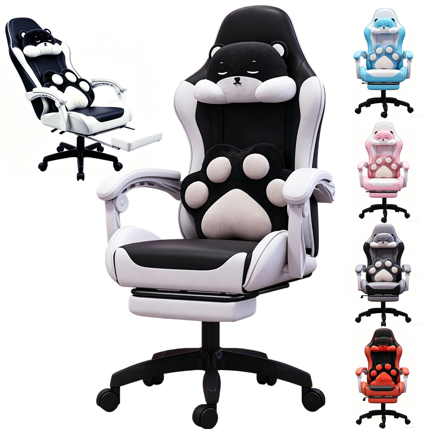 Mal de dos au bureau ? Chaise de jeu ergonomique avec soutien lombaire