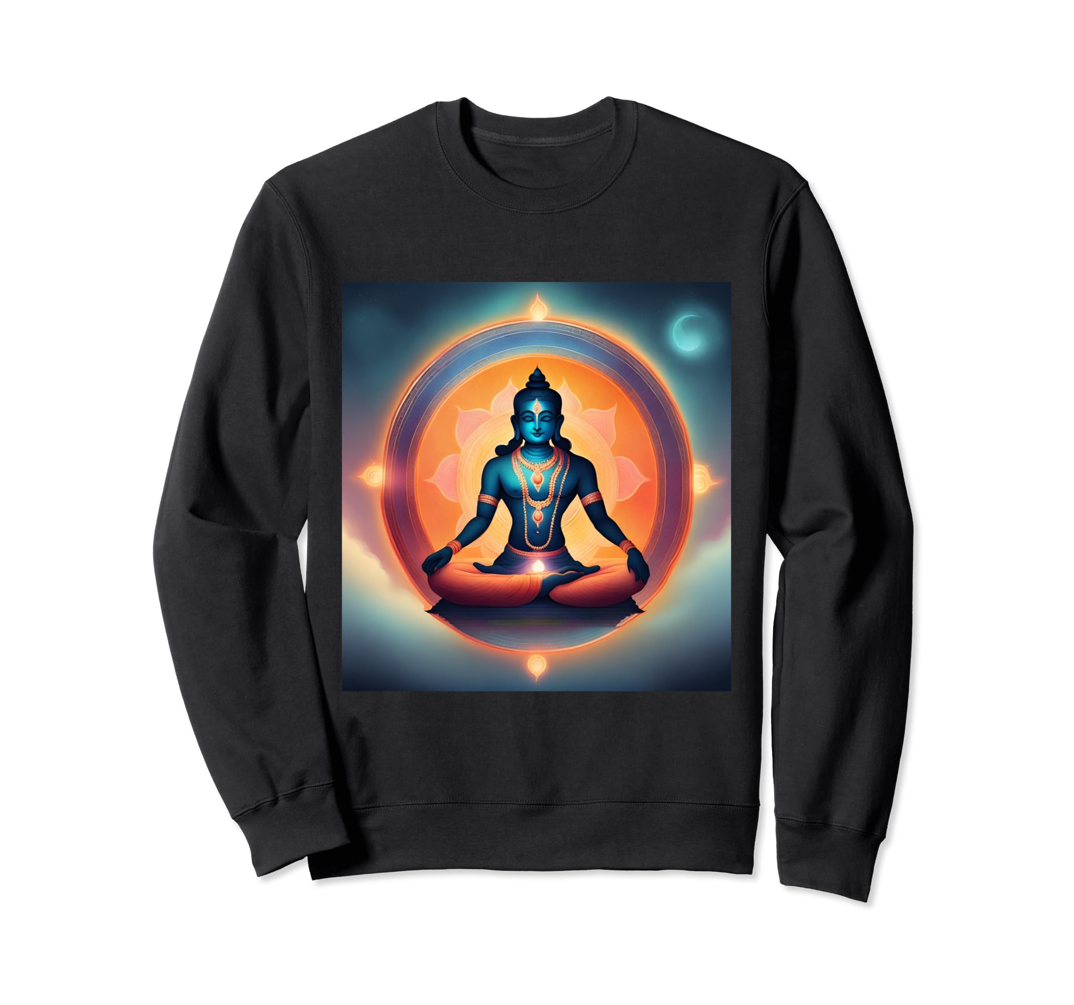 Ethereal Reverie: Sanskrit Symphony Sweatshirt