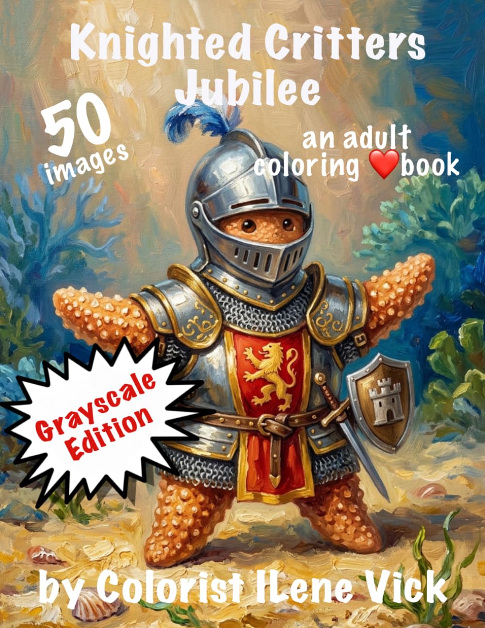 Knighted Critters Jubilee: Book #189 Of My Jubilee Adult Coloring Book Series ~ Grayscale