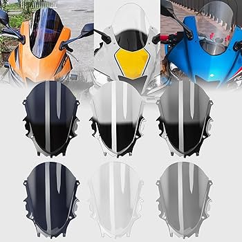 Amazon | WOOGA オートバイヤマハYZFR3 YZFR25 用 風防 ダブルバブル