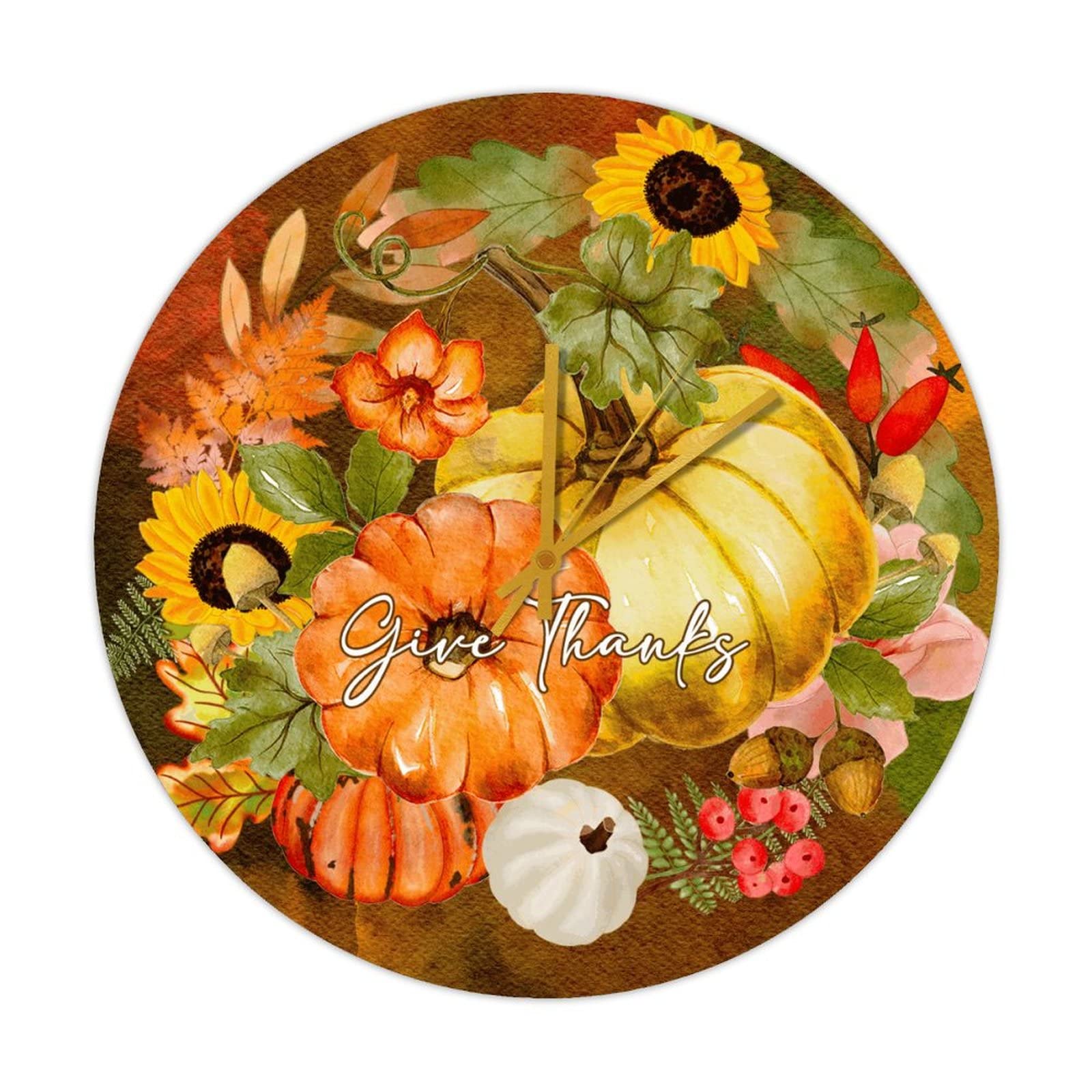 Horloge murale en bois cadeau de Noel ou d'anniversaire deco originale 38cm