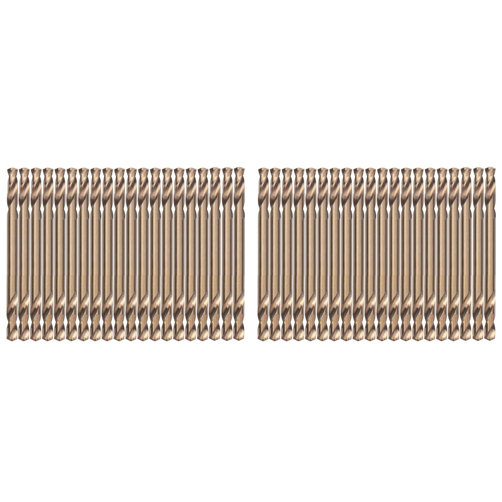 Jnchdghwa Gold 3.2Mm Cobalt Drill Bits(40Pcs),M35 Hssco High Speed Steel Double Ends Stubby Body Twist Drill Bit Set For Hardened Metal
